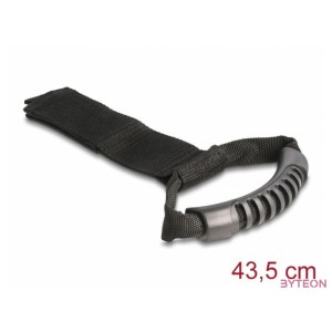 Delock Szállító pánt tépőzáras rögzítővel Hx 435 x Sz 50 mm fekete 2 db.