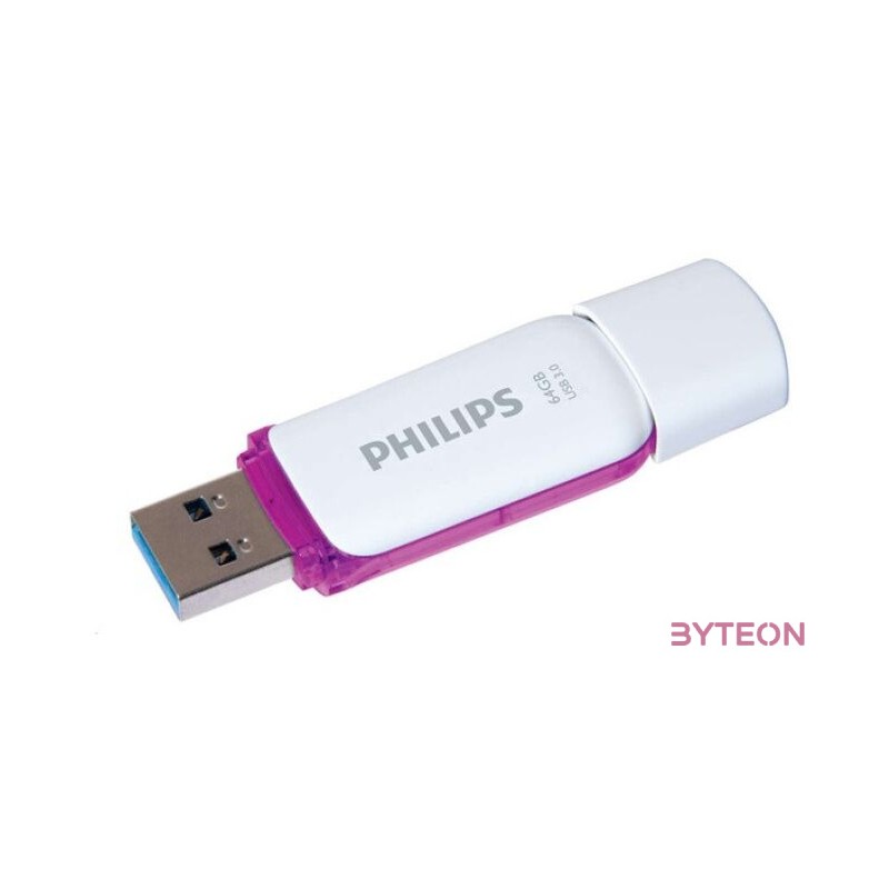 Philips Pendrive USB 3.0 64GB Snow Edition fehér-lila