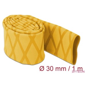 Delock Zsugorcső X-mintás nem csúszós 1 m x 30 mm sárga