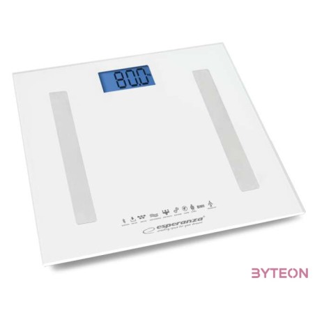 Esperanza B.Fit 8 in1 Bluetooth okos fürdőszoba mérleg, fehér