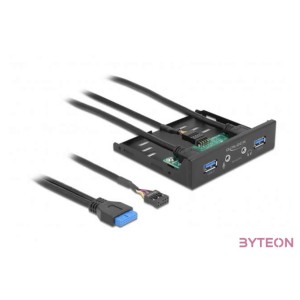 Delock 3.5 USB 3.2 Gen 1 első panel 2 x USB A-típusú  HD-Audio