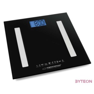 Esperanza B.Fit 8 in1 Bluetooth okos fürdőszoba mérleg, fekete