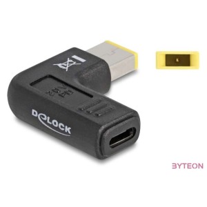 Delock Laptop töltőkábel adapter USB Type-C anya - Lenovo 11,0 x 4,5 mm apa 90 fokban hajlított