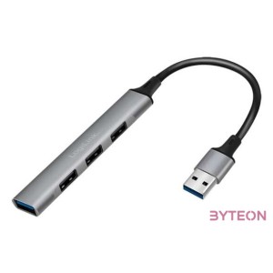 LogiLink USB 3.0, 4 portos vékony hub, alumínium házzal