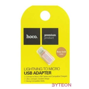 HOCO Adaptor connector - lightning - micro USB rose gold
