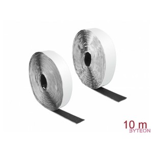 Delock Velcro öntapadó tépőzáras szalag-szett, H 10 m és Sz 25 mm fekete