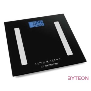 Esperanza B.Fit 8 in1 Bluetooth okos fürdőszoba mérleg, fekete