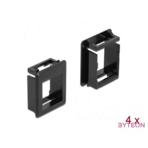 Delock Keystone modultartó tokokhoz (4 db) fekete