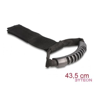 Delock Szállító pánt tépőzáras rögzítővel Hx 435 x Sz 50 mm fekete 2 db.