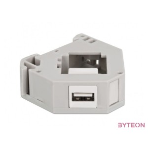 Delock DIN sín adapter Keystone A-típusú USB 2.0 anya csatlakozó felülettel