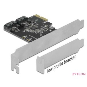 Delock 2 portos SATA PCI Express Kártya - alacsony profilú formatényező