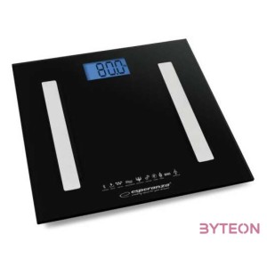 Esperanza B.Fit 8 in1 Bluetooth okos fürdőszoba mérleg, fekete