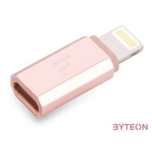 HOCO Adaptor connector - lightning - micro USB rose gold