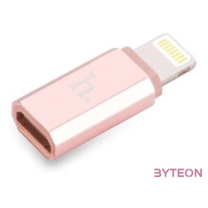 HOCO Adaptor connector - lightning - micro USB rose gold