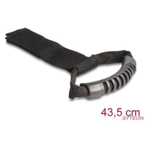 Delock Szállító pánt tépőzáras rögzítővel Hx 435 x Sz 50 mm fekete 2 db.