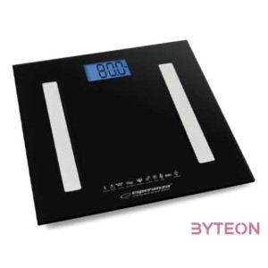 Esperanza B.Fit 8 in1 Bluetooth okos fürdőszoba mérleg, fekete
