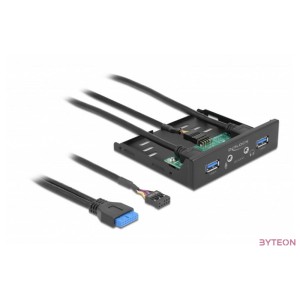 Delock 3.5 USB 3.2 Gen 1 első panel 2 x USB A-típusú  HD-Audio