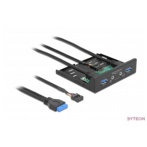 Delock 3.5 USB 3.2 Gen 1 első panel 2 x USB A-típusú  HD-Audio