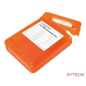 Logilink 3,5 HDD Védődoboz, narancssárga