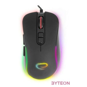 Esperanza Hesperis USB Type-C vezetékes 7D Gamer egér, RGB fekete
