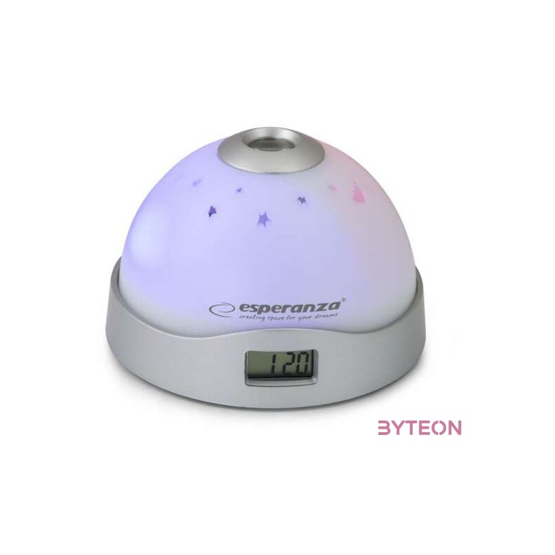Esperanza Projektoros ébresztőóra led világítással