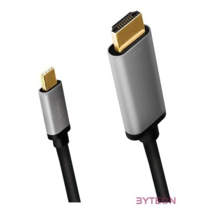 Logilink USB 3.2 Gen1 Type-C kábel, C,M-HDMI,M, 4K, alu, 1,8 m