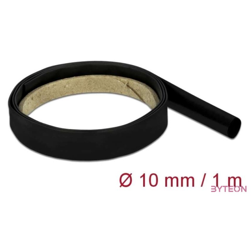 Delock Fekete zsugorcső 1 m x 10 mm