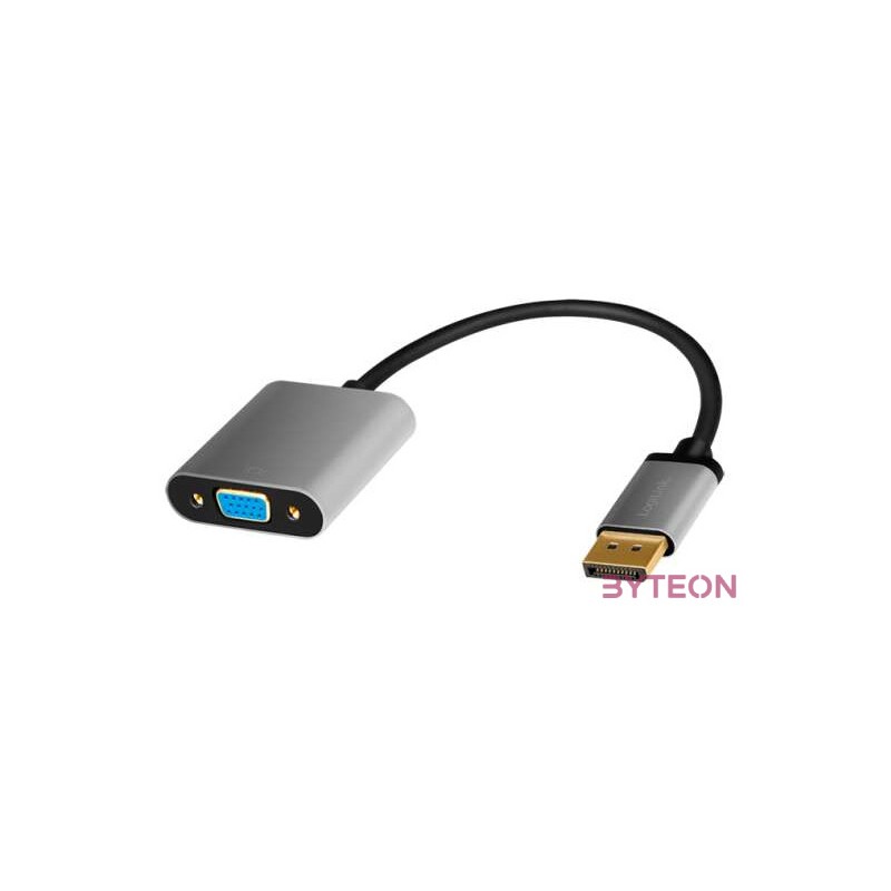 Logilink DisplayPort adapter, DP,M - VGA,F, 1080p,60 Hz, alu, 0,15 m