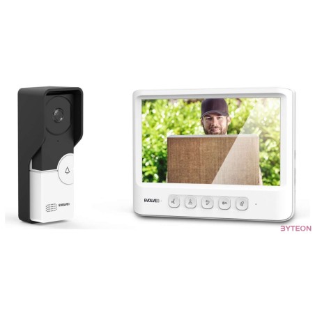 Evolveo Doorphone IK06 videós kaputelefon szett memóriával és színes display-el, fehér