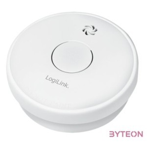 Logilink Füstérzékelő cserélhető cink-karbon elemmel