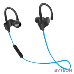 Esperanza Bluetooth mikrofonos sport fülhallgató, kék