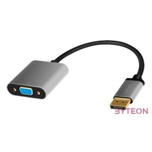 Logilink DisplayPort adapter, DP,M - VGA,F, 1080p,60 Hz, alu, 0,15 m