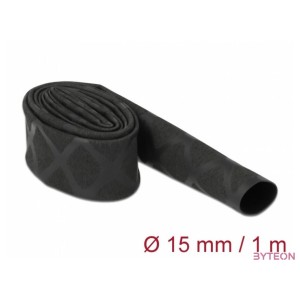 Delock Zsugorcső X-mintás nem csúszós 1 m x 15 mm fekete