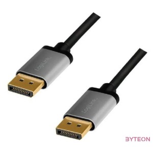 Logilink DisplayPort kábel, DP,M-DP,M, 4K,60 Hz, alu, 2 m
