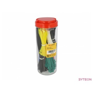 Delock Kábel szorító szett dobozban, 600 db., különböző színű