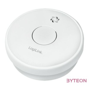 Logilink Füstérzékelő cserélhető cink-karbon elemmel