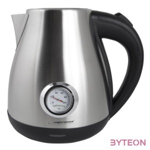 Esperanza Thames elektromos vízforraló homérséklet jelzovel 1,7 liter, inox