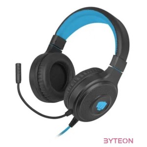 Fury WARHAWK RGB mikrofonos gamer fejhallgató, fekete-kék