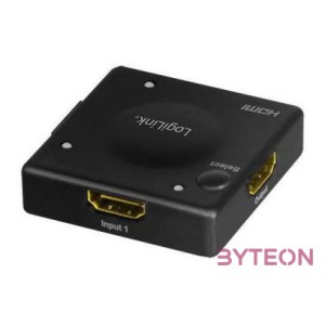 Logilink HDMI kapcsoló, 3x1 port, 1080p,60 Hz, HDCP, CEC, Mini