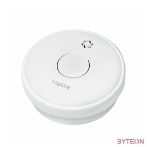 Logilink Füstérzékelő cserélhető cink-karbon elemmel