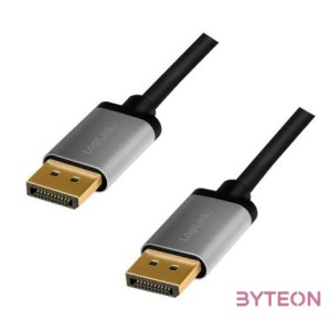 Logilink DisplayPort kábel, DP,M-DP,M, 4K,60 Hz, alu, 2 m