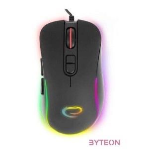 Esperanza Hesperis USB Type-C vezetékes 7D Gamer egér, RGB fekete