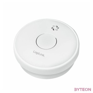 Logilink Füstérzékelő cserélhető cink-karbon elemmel