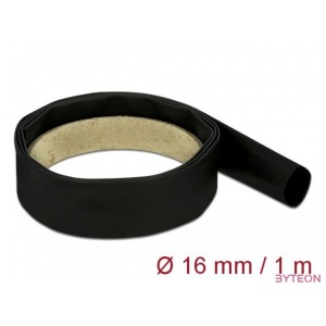 Delock Fekete zsugorcső 1 m x 16 mm
