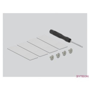 Delock PCI Expresz x16 kártya - 4 x belső NVMe M.2 M-kulcs hűtőbordával és ventilátorral - elágazás