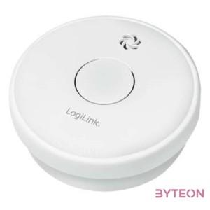 Logilink Füstérzékelő cserélhető cink-karbon elemmel
