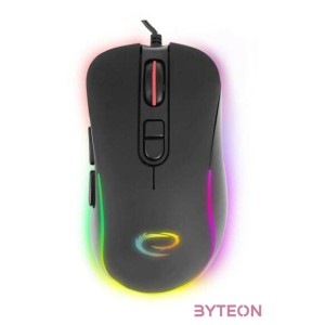 Esperanza Hesperis USB Type-C vezetékes 7D Gamer egér, RGB fekete