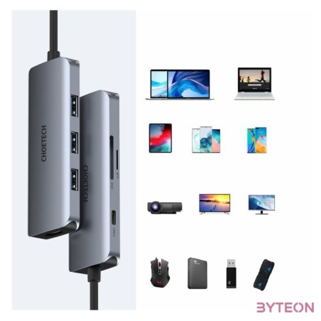 Adapter 7w1 Choetech HUB-M19 USB-C