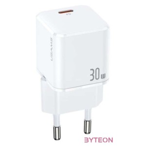 Usams T45 30W Super Si Mini PD Fast Charger White