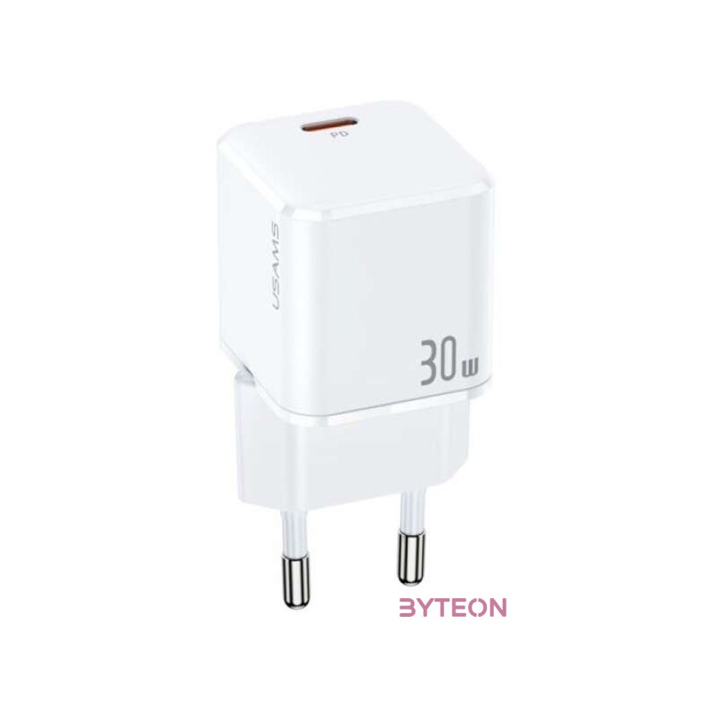 Usams T45 30W Super Si Mini PD Fast Charger White